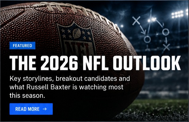 The 2026 NFL Outlook — launch artwork for Pro Football Guru.